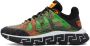 Versace Green & Orange Trigreca Low-Top Sneakers - Thumbnail 3