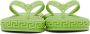 Versace Green Greca Sandals - Thumbnail 2