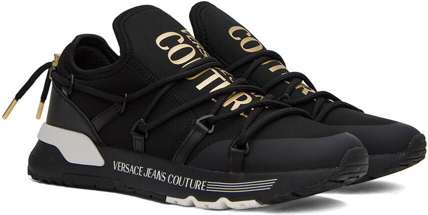 Versace Jeans Couture Black & Gold Dynamic Sneakers