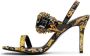 Versace Jeans Couture Black & Gold Emily Heeled Sandals - Thumbnail 3