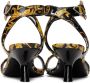 Versace Jeans Couture Black & Gold Fiona Heeled Sandals - Thumbnail 2