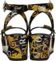 Versace Jeans Couture Black & Gold Mallory Sandals - Thumbnail 2