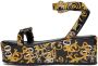 Versace Jeans Couture Black & Gold Mallory Sandals - Thumbnail 3