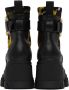Versace Jeans Couture Black & Gold Sophie Boots - Thumbnail 2