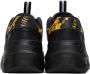 Versace Jeans Couture Black & Gold Speedtrack Sneakers - Thumbnail 2
