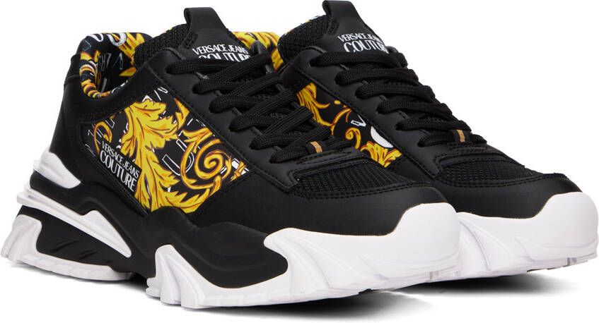 Versace Jeans Couture Black & Gold Trail Trek Sneakers