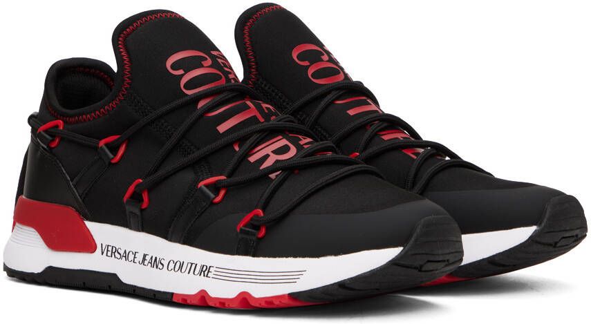 Versace Jeans Couture Black & Red Dynamic Sneakers