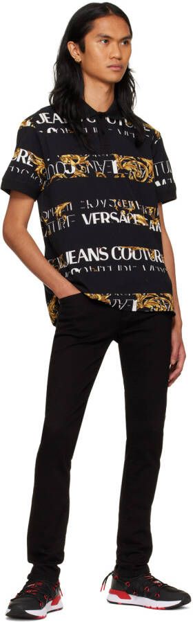 Versace Jeans Couture Black & Red Dynamic Sneakers
