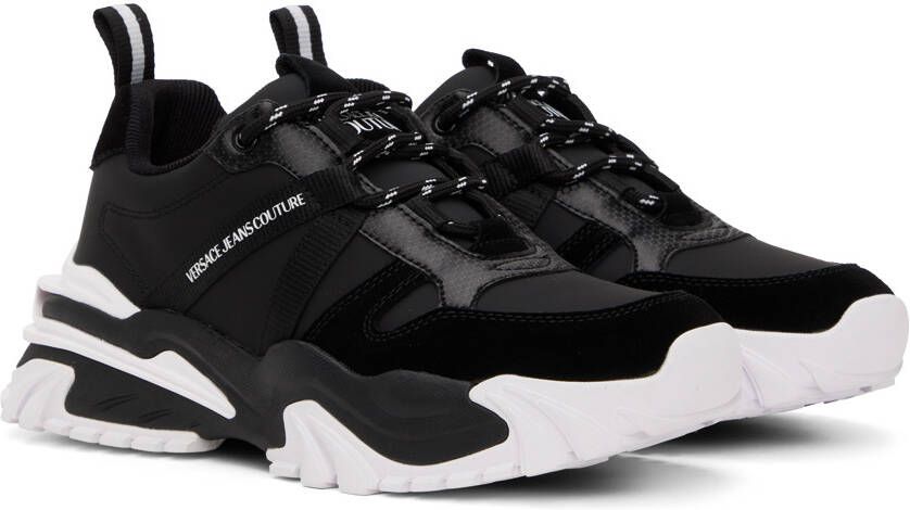 Versace Jeans Couture Black & White New Trail Trek Sneakers