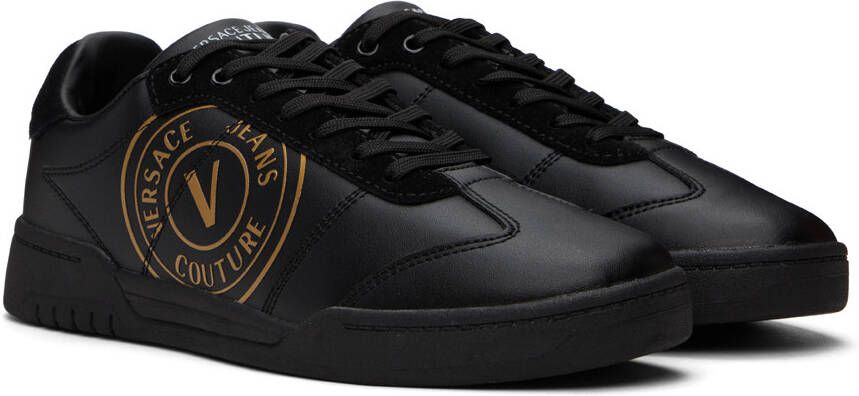 Versace Jeans Couture Black Brooklyn V-Emblem Sneakers