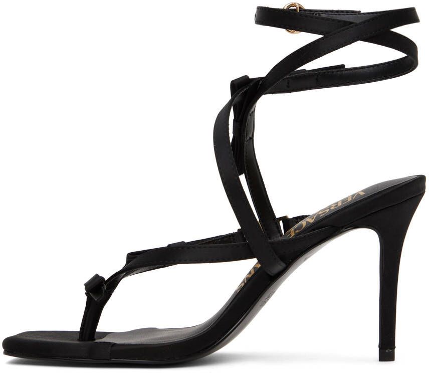 Versace Jeans Couture Black Emily Heeled Sandals