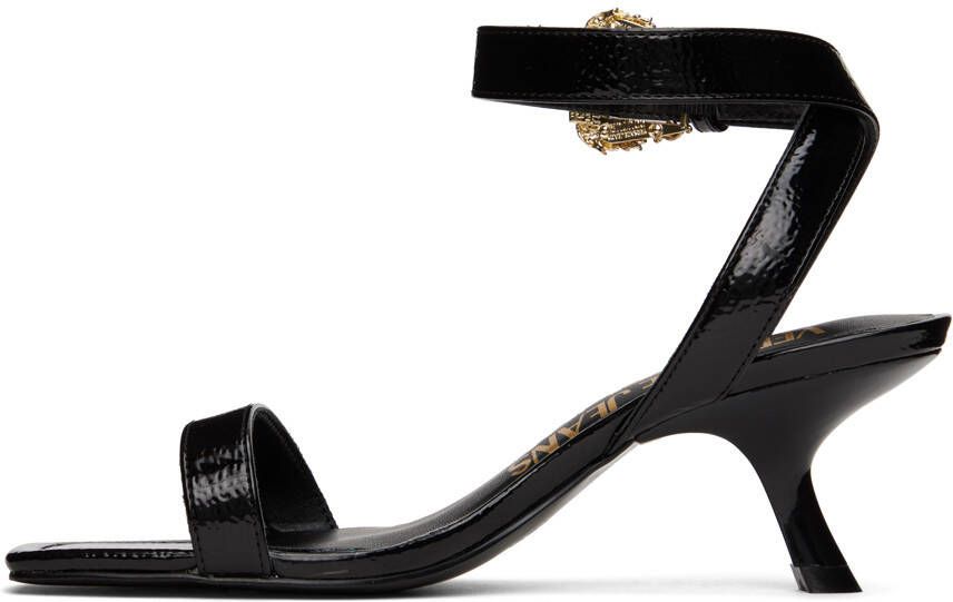 Versace Jeans Couture Black Fiona Heeled Sandals