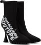 Versace Jeans Couture Black Flair Logo Ankle Boots - Thumbnail 4