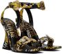 Versace Jeans Couture Black Kirsten Heeled Sandals - Thumbnail 4