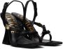 Versace Jeans Couture Black Kirsten Heeled Sandals - Thumbnail 4