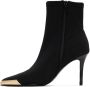 Versace Jeans Couture Black Logo Ankle Boots - Thumbnail 3