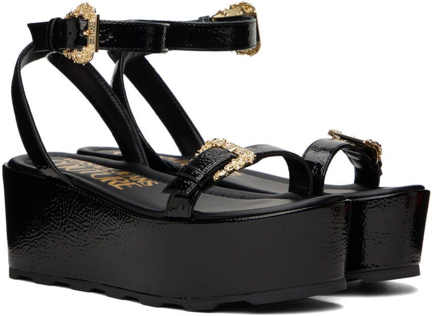 Versace Jeans Couture Black Mallory Sandals