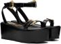 Versace Jeans Couture Black Mallory Sandals - Thumbnail 4