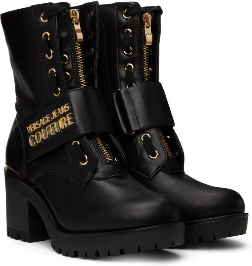 Versace Jeans Couture Black Mia Ankle Boots