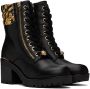 Versace Jeans Couture Black Mia Barocco Ankle Boots - Thumbnail 4