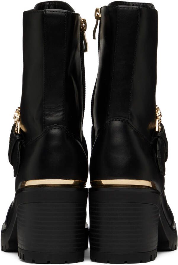 Versace Jeans Couture Black Mia Baroque Boots