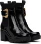Versace Jeans Couture Black Mia Buckle Ankle Boots - Thumbnail 4