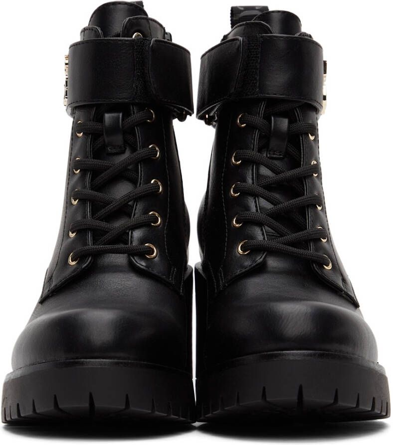 Versace Jeans Couture Black Mia Strap Boots