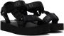 Versace Jeans Couture Black Platform Flat Sandals - Thumbnail 4