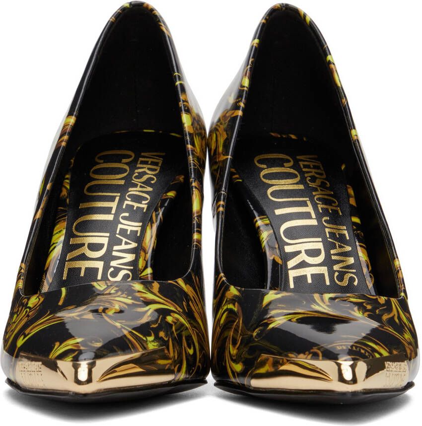 Versace Jeans Couture Black Regalia Baroque Pumps