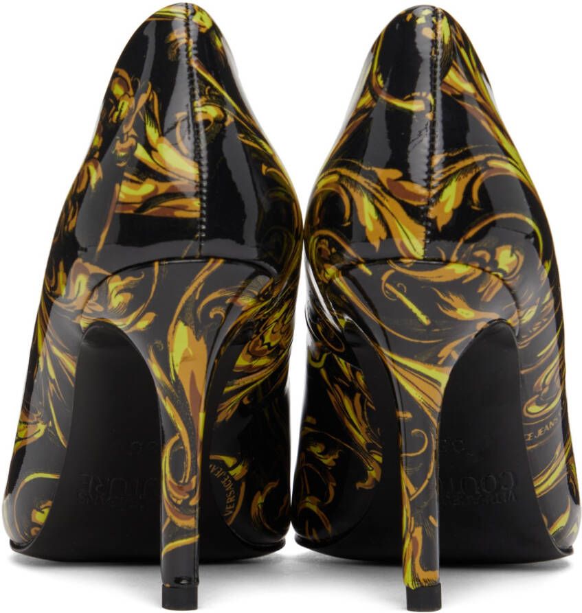 Versace Jeans Couture Black Regalia Baroque Pumps