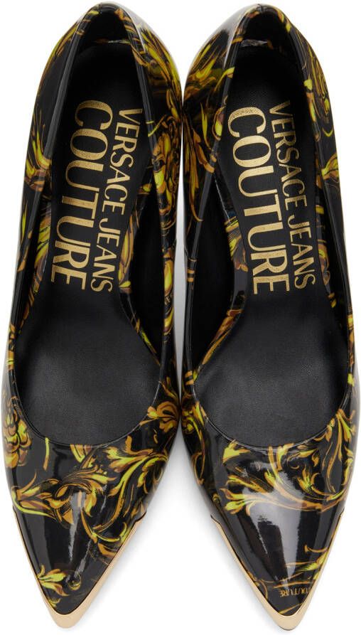 Versace Jeans Couture Black Regalia Baroque Pumps