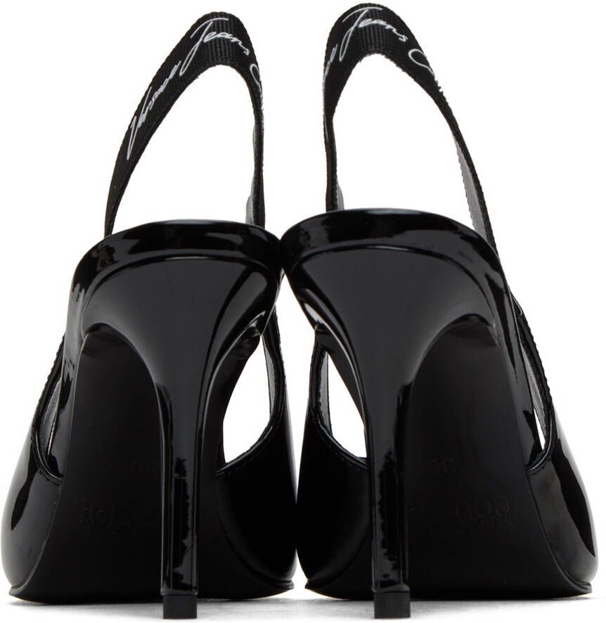 Versace Jeans Couture Black Scarlett Slingback Heels
