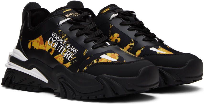 Versace Jeans Couture Black Trail Trek Sneakers