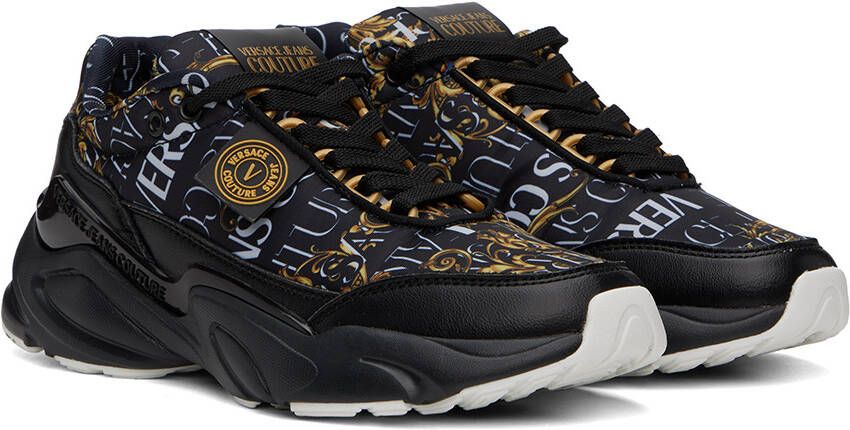 Versace Jeans Couture Black Wave Sneakers