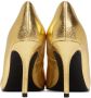 Versace Jeans Couture Gold Crackle Heels - Thumbnail 2