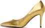 Versace Jeans Couture Gold Crackle Heels - Thumbnail 3