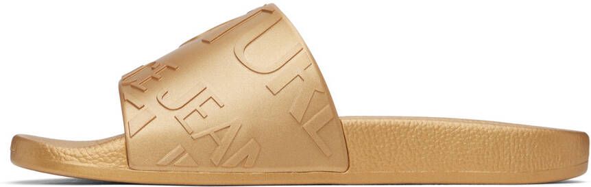 Versace Jeans Couture Gold Logo Slides