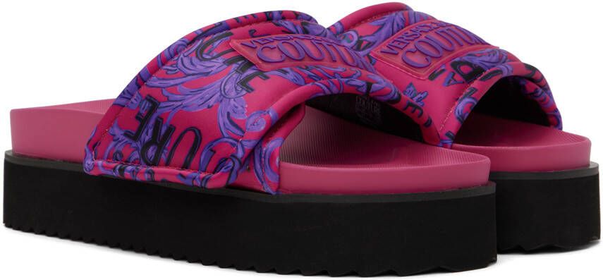 Versace Jeans Couture Pink Arizona Sandals