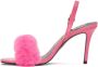 Versace Jeans Couture Pink Fur Emily Heeled Sandals - Thumbnail 3