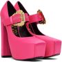 Versace Jeans Couture Pink Hurley Platform Heels - Thumbnail 4
