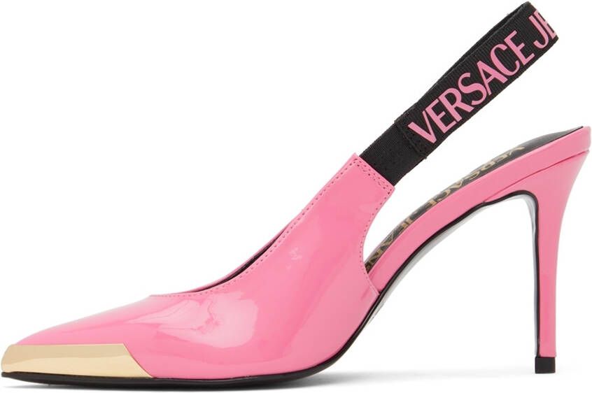 Versace Jeans Couture Pink Scarlett Slingback Heels