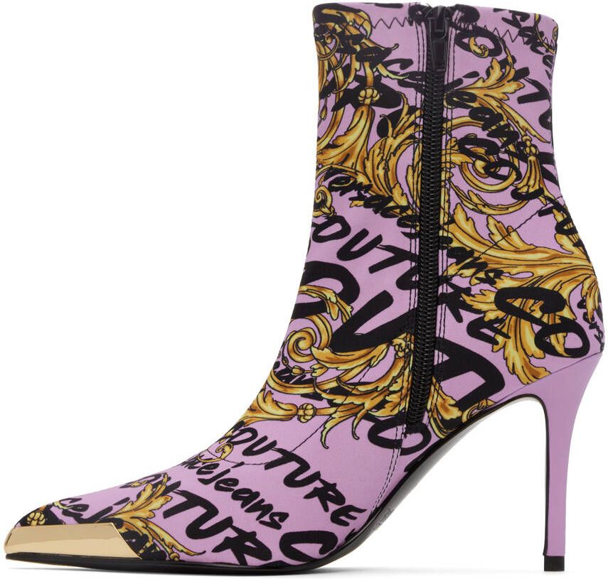 Versace Jeans Couture Purple Brush Couture Scarlett Boots