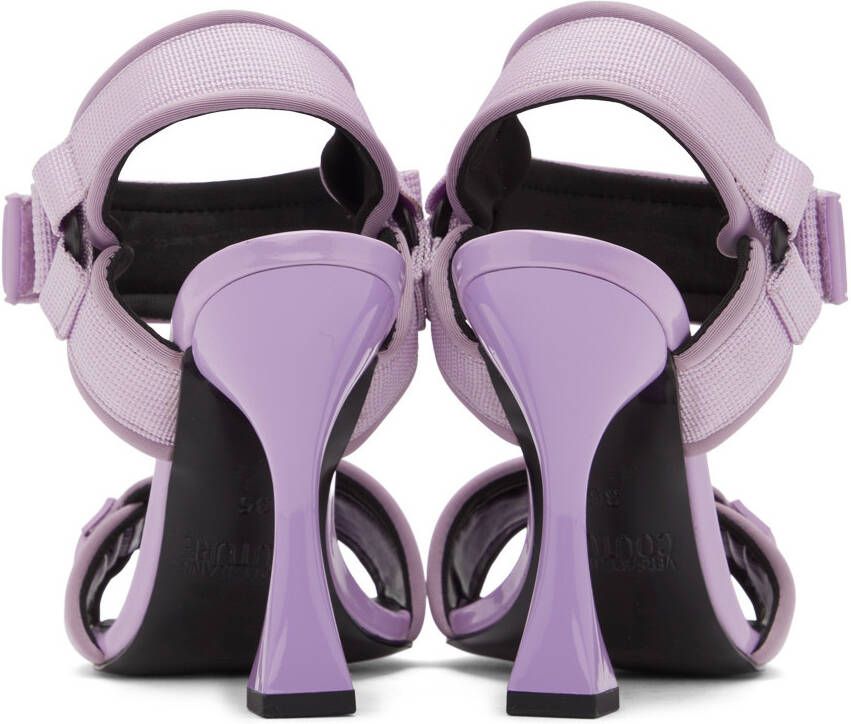 Versace Jeans Couture Purple Flair Heeled Sandals
