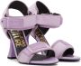 Versace Jeans Couture Purple Flair Heeled Sandals - Thumbnail 4