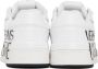 Versace Jeans Couture White & Black Printed Sneakers - Thumbnail 2