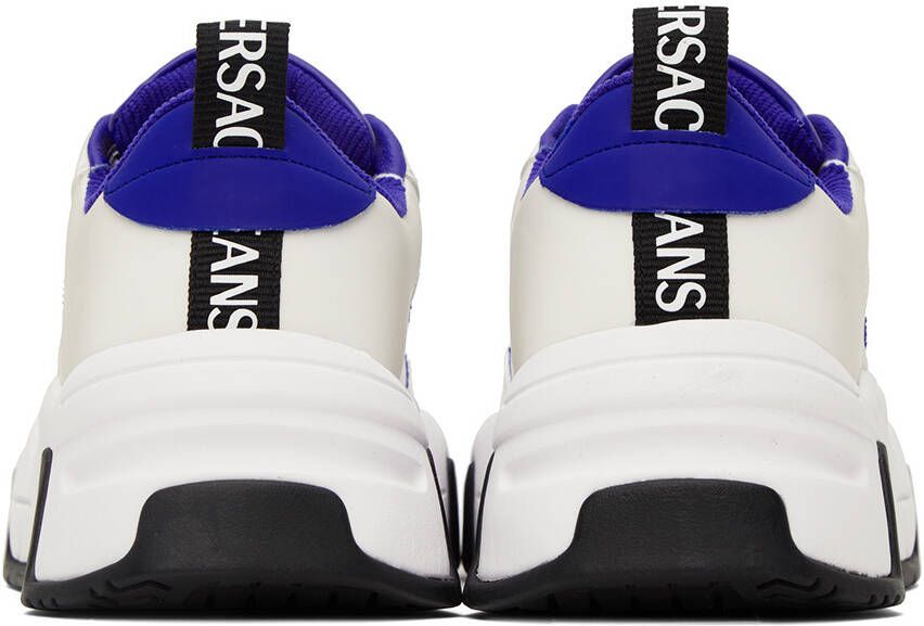 Versace Jeans Couture White & Blue Stargaze Sneakers