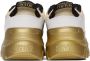 Versace Jeans Couture White & Gold Speedtrack Logo Sneakers - Thumbnail 2