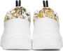 Versace Jeans Couture White & Gold Speedtrack Sneakers - Thumbnail 2