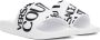 Versace Jeans Couture White Embossed Pool Slides - Thumbnail 4