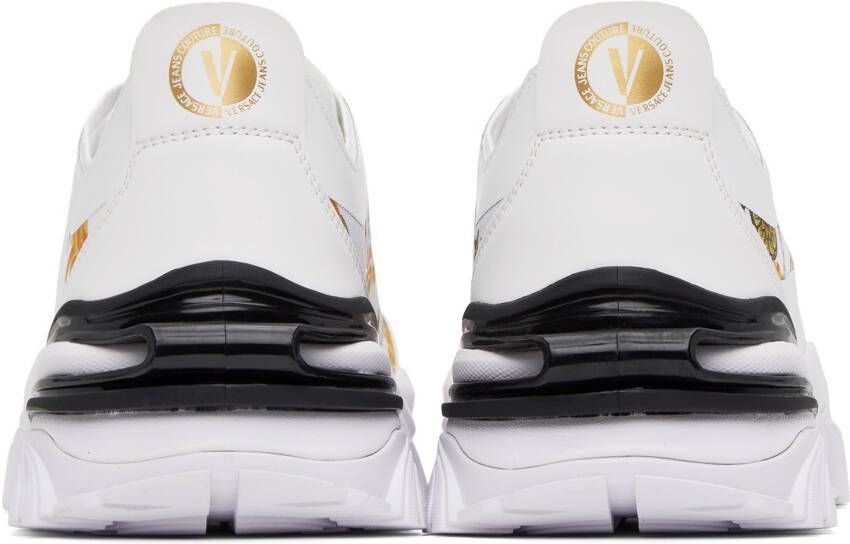 Versace Jeans Couture White Trail Trek Sneakers